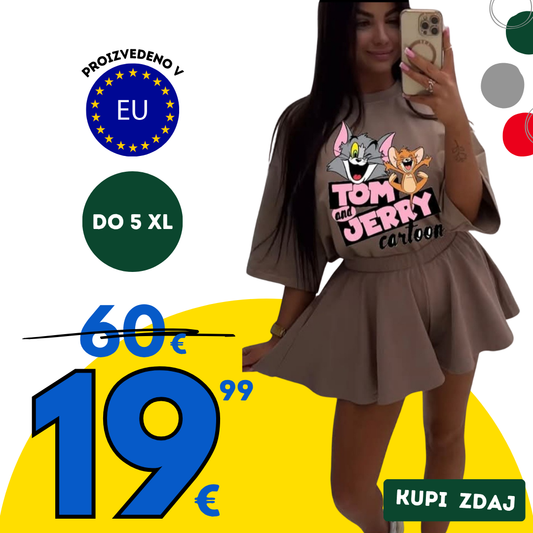 Udoben komplet Trendovsko rjava