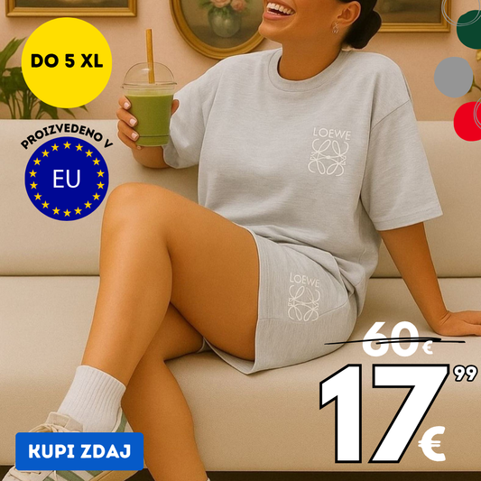 Udoben komplet Jolie siva