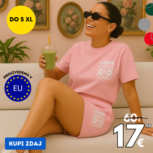 Udoben komplet Jolie roza