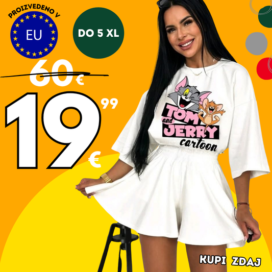 Udoben komplet Trendovsko bela