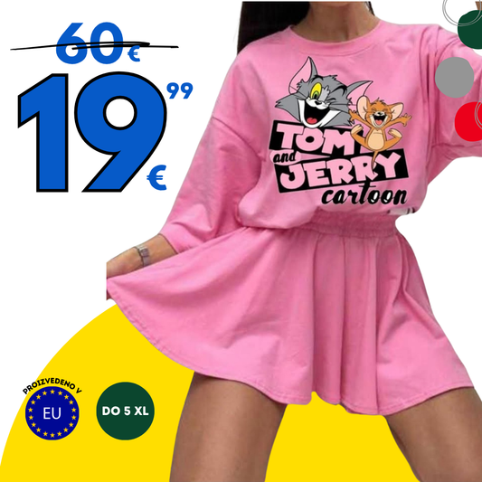 Udoben komplet Trendovsko roza