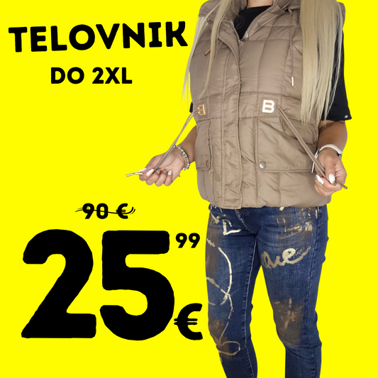 Udoben brezrokavnik Iva